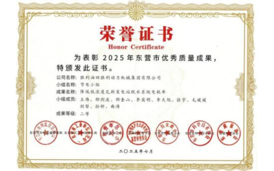 勝動(dòng)集團(tuán)公司QC成果獲佳績